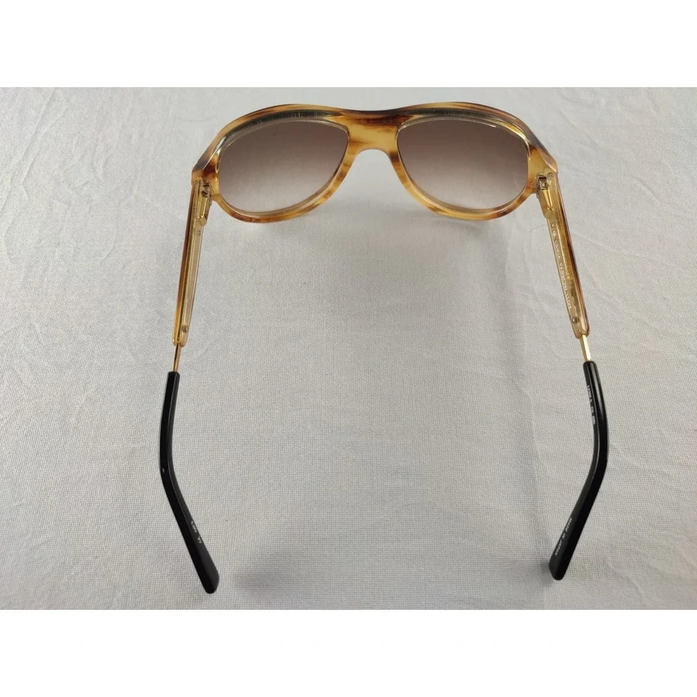 Linda Farrow Luxe 5 C5 KID Small Sunglasses Honey Tortoise Gold Made in Japan